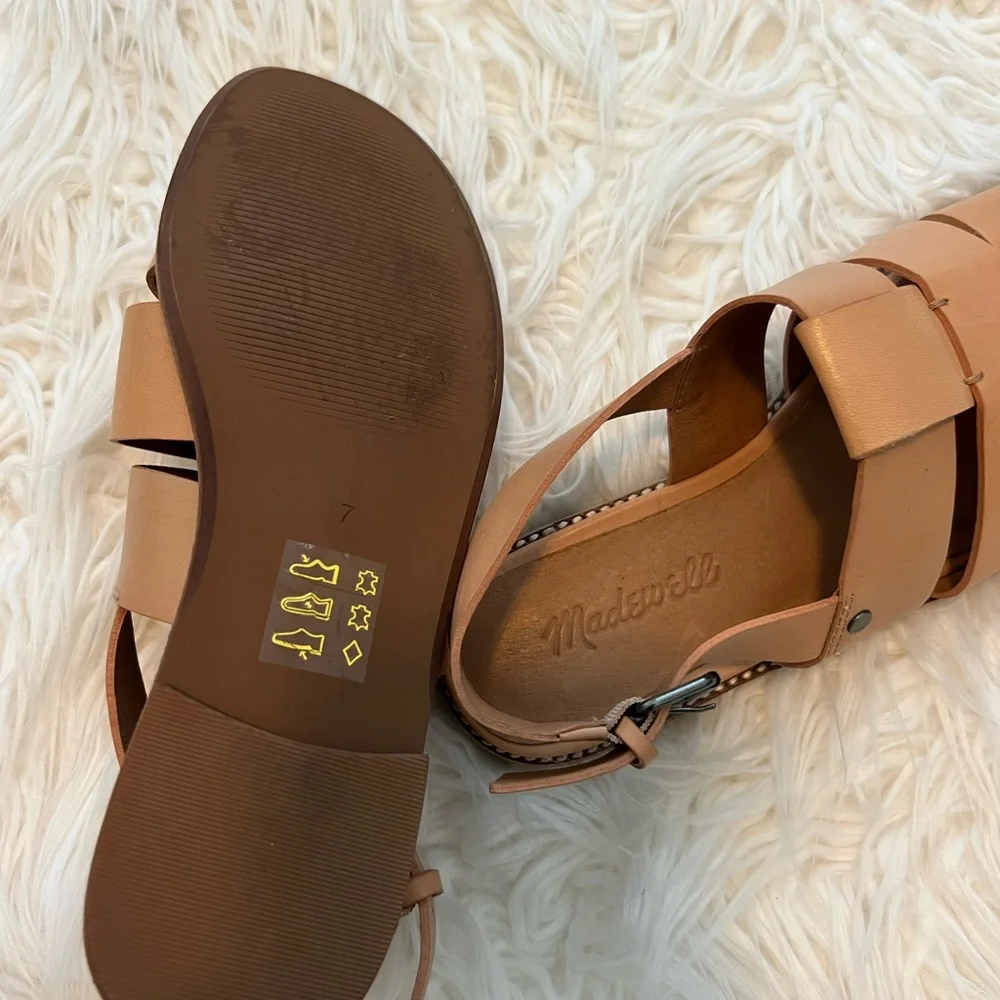 Madewell ankle straps leather sandals - Picture 2 of 8
